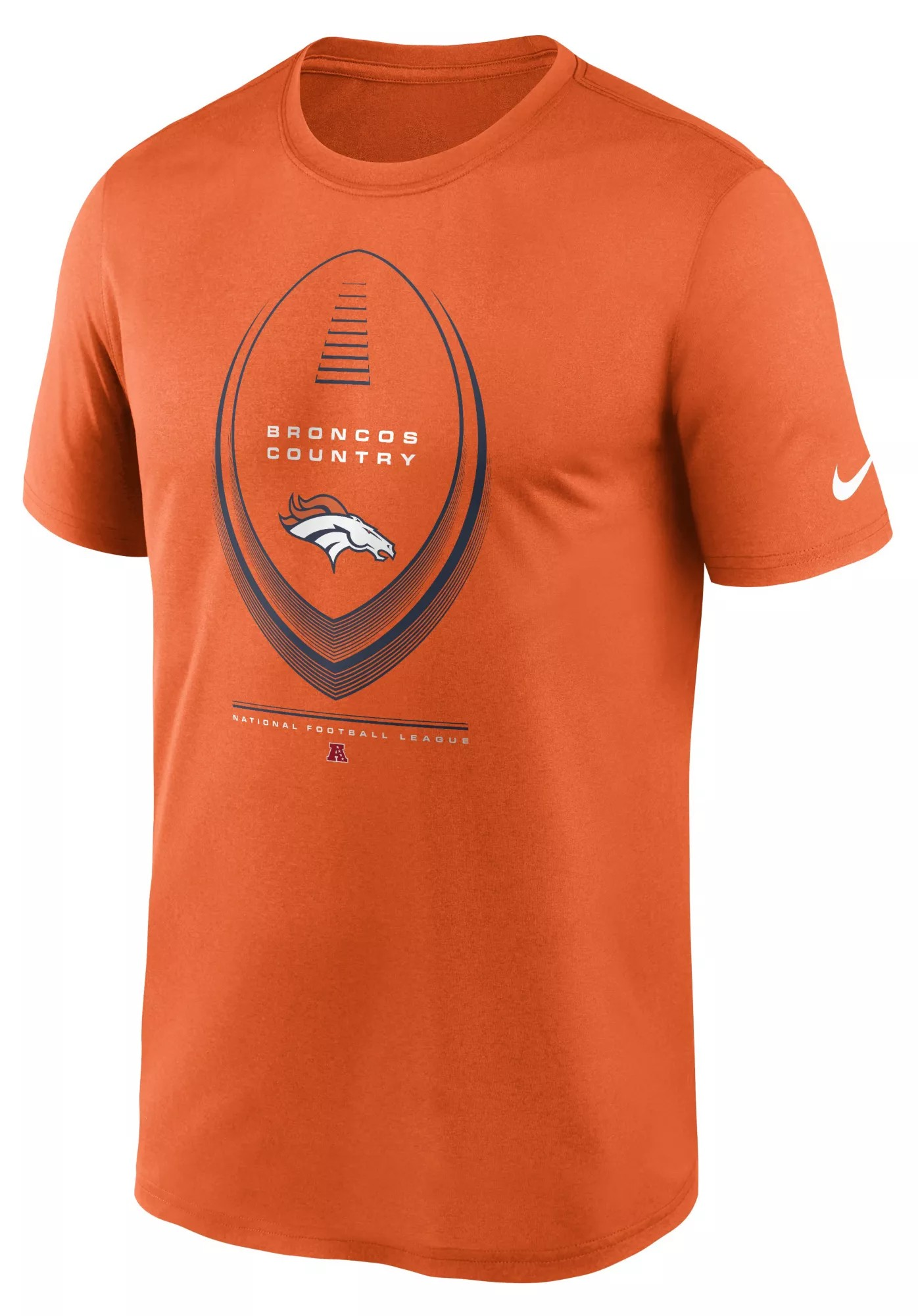 NFL Dri-Fit T-Shirt Brilliant Orange Legend Icon Broncos