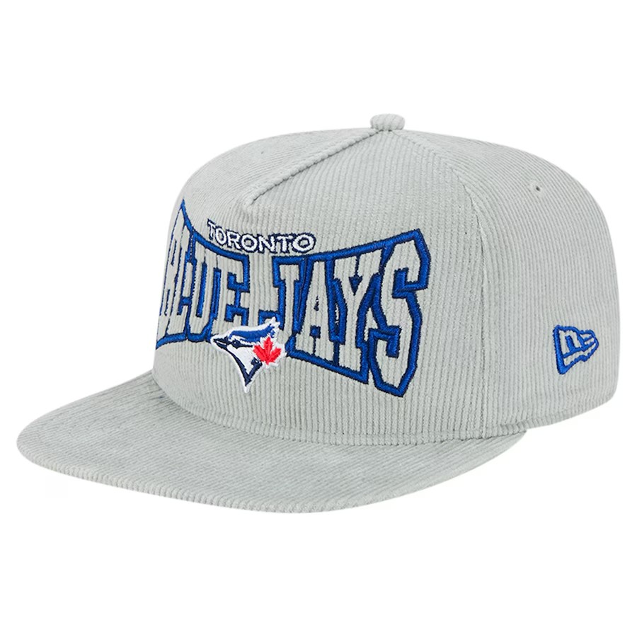 MLB Hat Golfer Snapback Corduroy Blue Jays