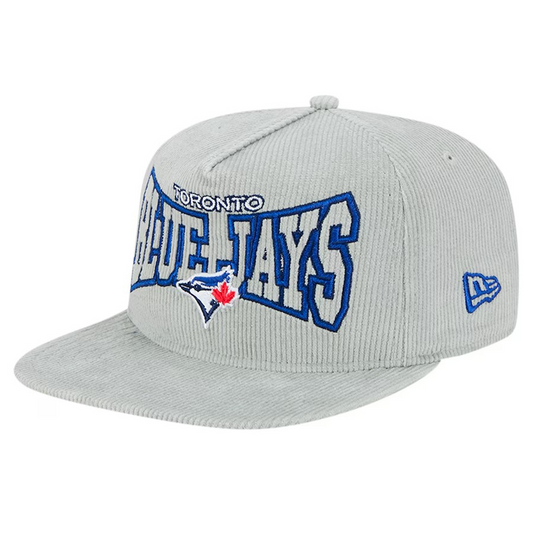 MLB Hat Golfer Snapback Corduroy Blue Jays