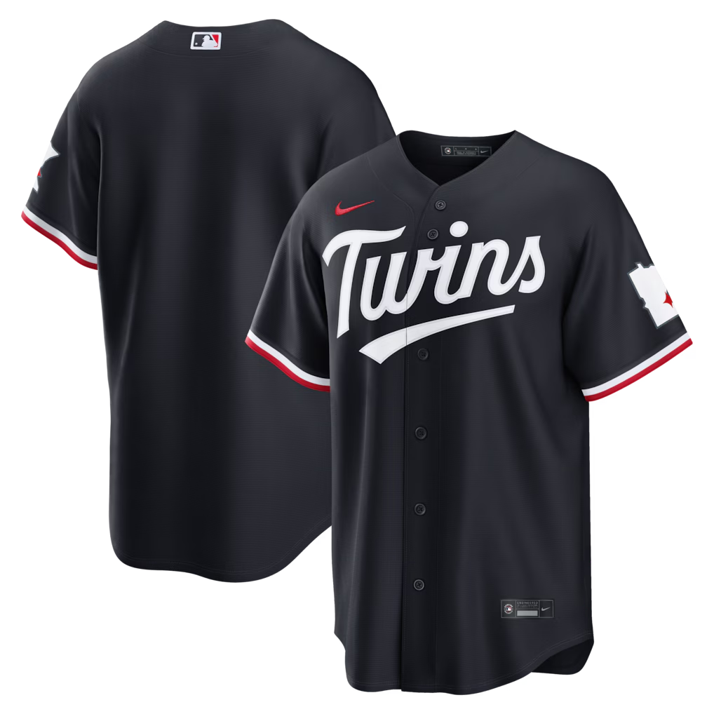 MLB Stadium Jersey Blank Alt Navy Twins