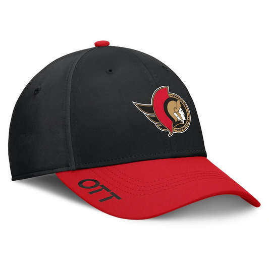 NHL Hat Structured Stretch Authentic Pro Rink Flex Two Tone 2024 Senators