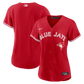 MLB Ladies Jersey Blank Alt Red Canada Day Blue Jays