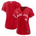 MLB Ladies Jersey Blank Alt Red Canada Day Blue Jays