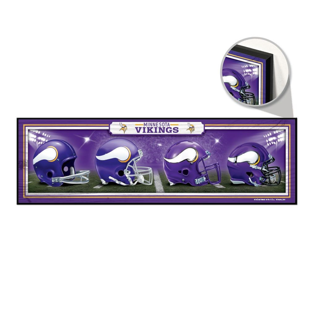 NFL Wood Sign 9"x 30" Vikings
