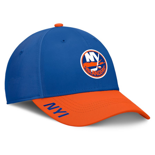 NHL Hat Structured Stretch Authentic Pro Rink Flex Two Tone 2024 Islanders