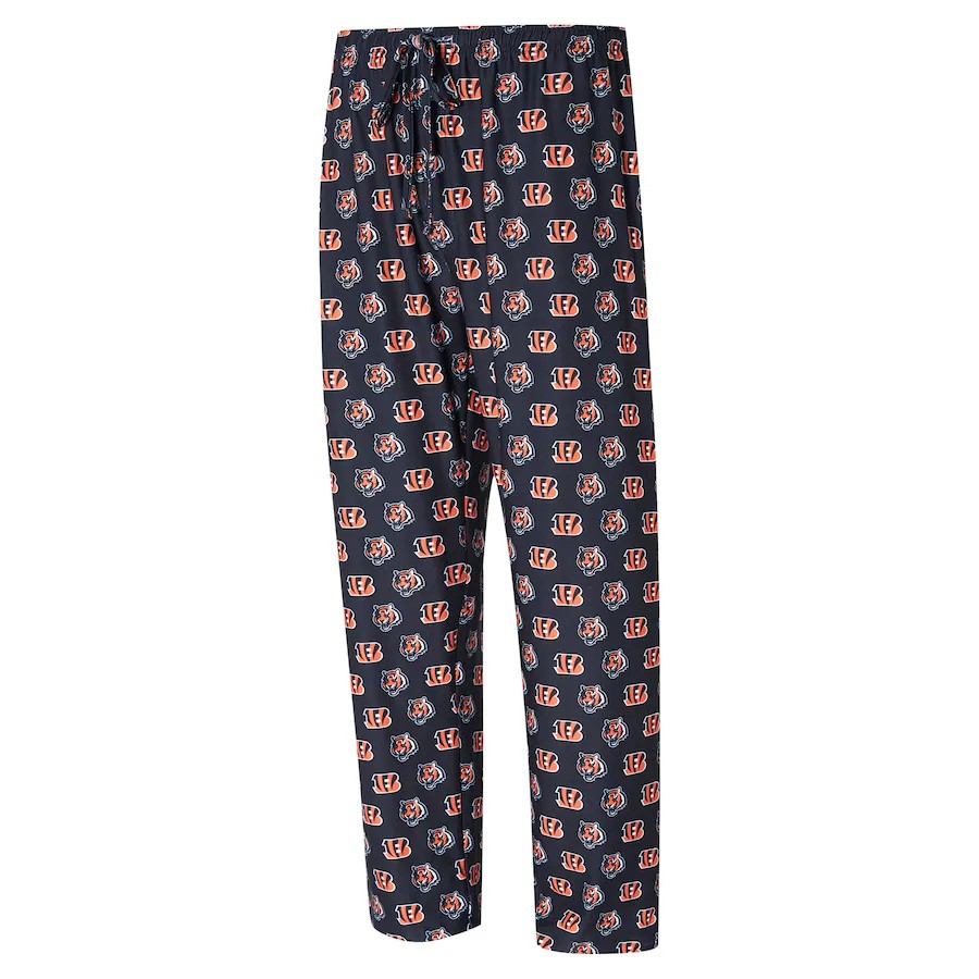 NFL PJ Pants Record Allover Print Bengals