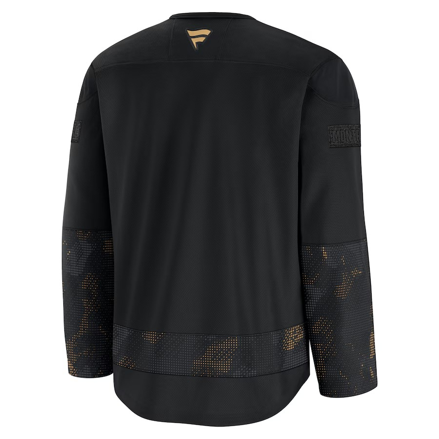 NHL Blank Practice Jersey Military Appreciation 2024 Canadiens
