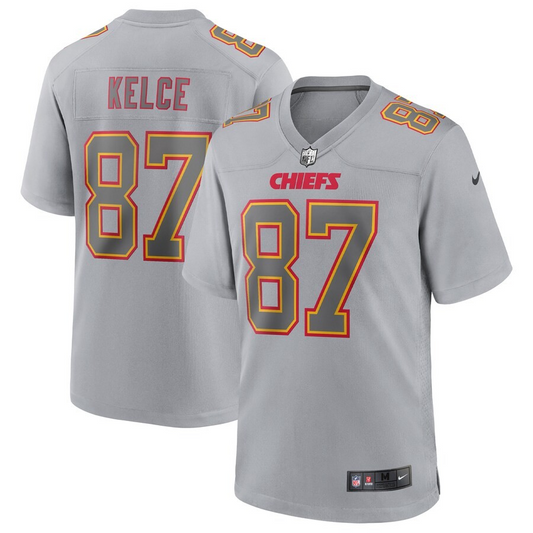 NFL Player Game Jersey Grey Atmosphere Travis Kelce Chiefs