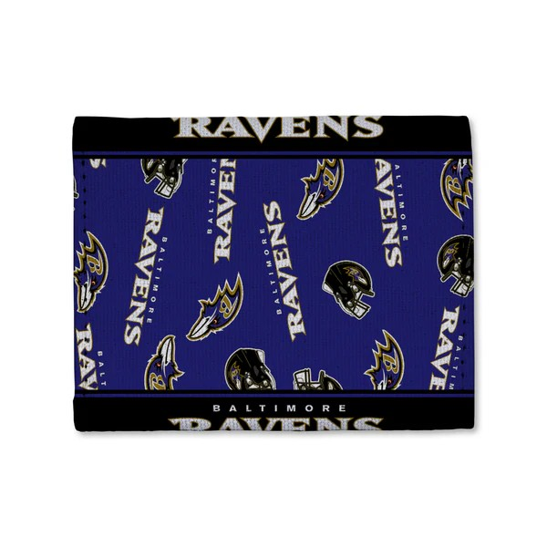 NFL Canvas Trifold Wallet Ravens