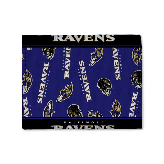 NFL Canvas Trifold Wallet Ravens