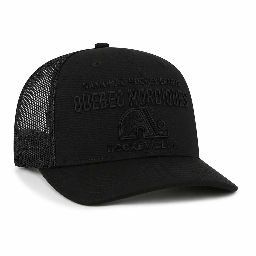 NHL Hat '47 MVP Contemporary Trucker Tonal Black Nordiques