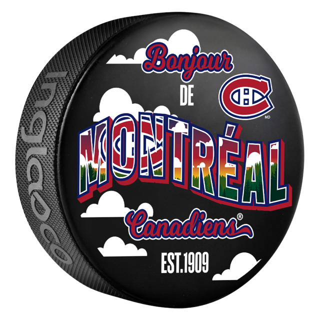 NHL Puck Greetings From Canadiens