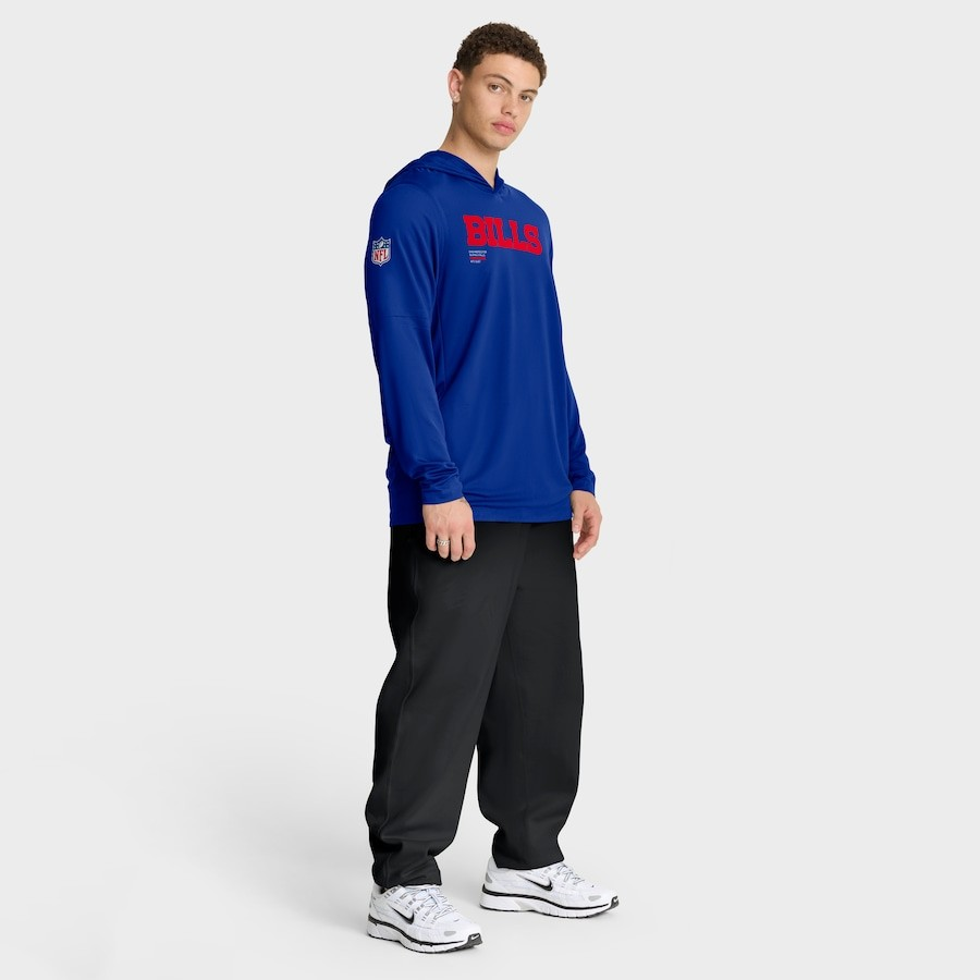 NFL Dri-FIT Long Sleeve Hoodie 2025 Sideline Pure Fury Bills