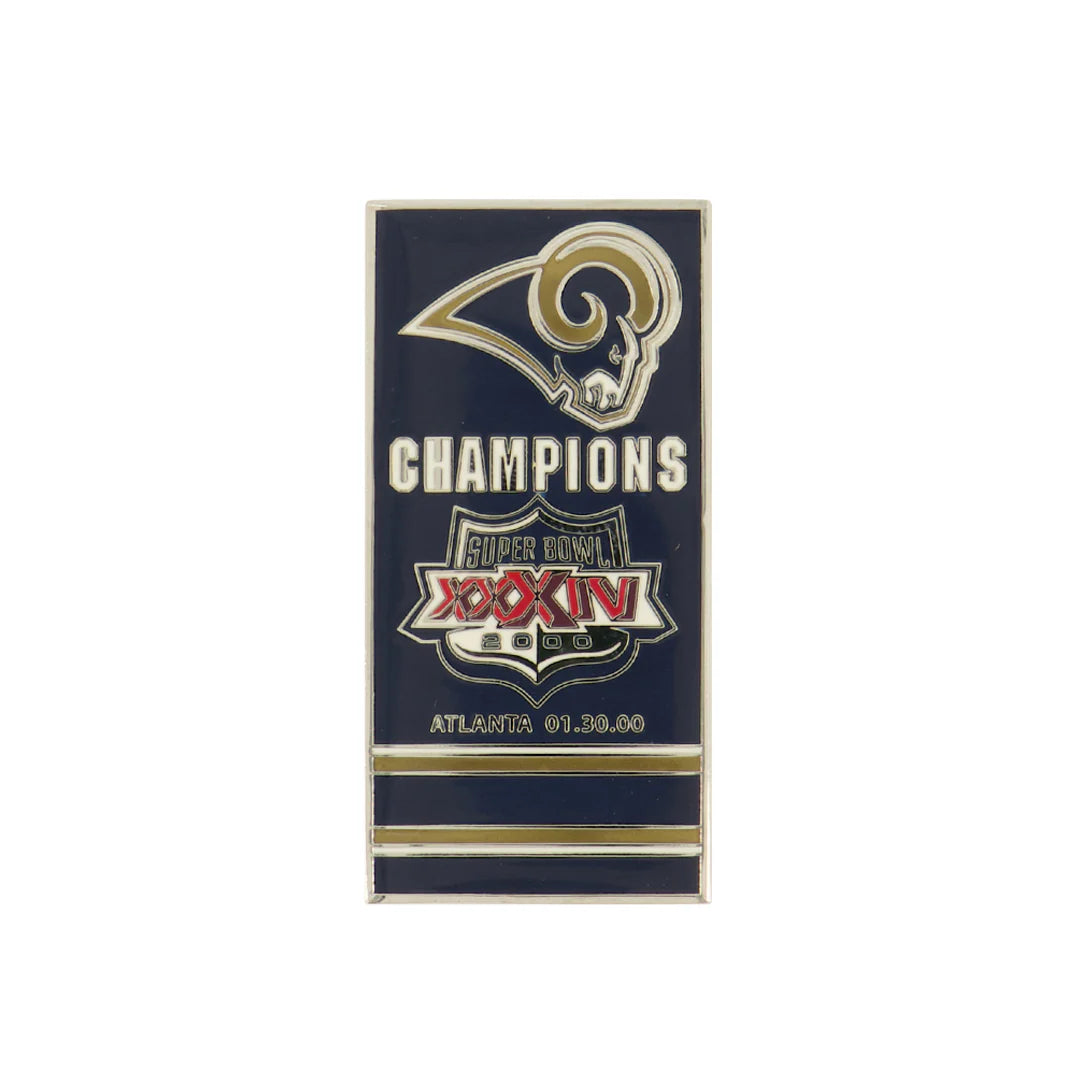 NFL Lapel Pin Super Bowl XXXIV Champs 1999-00 Rams