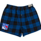 NHL PJ Shorts Buffalo Plaid Rangers