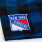 NHL PJ Shorts Buffalo Plaid Rangers