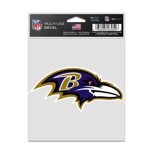 NFL Multi Use Decal 3.75x5 Logo Ravens