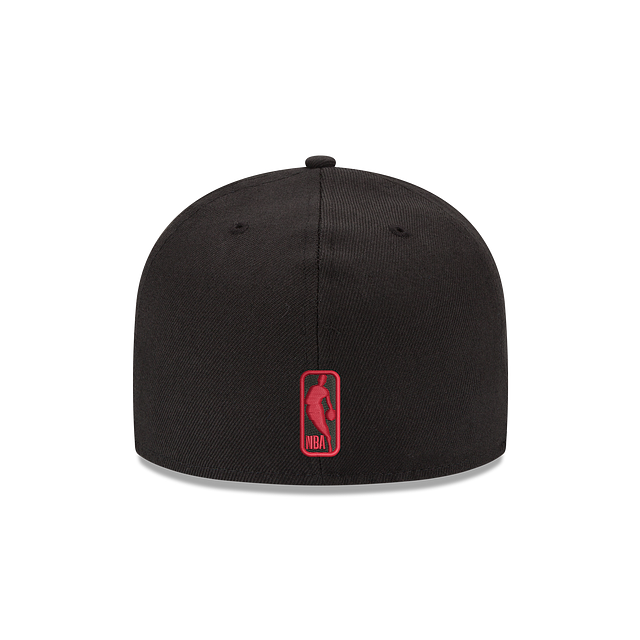 NBA Hat 5950 Basic Two Tone Raptors (Black and Red)