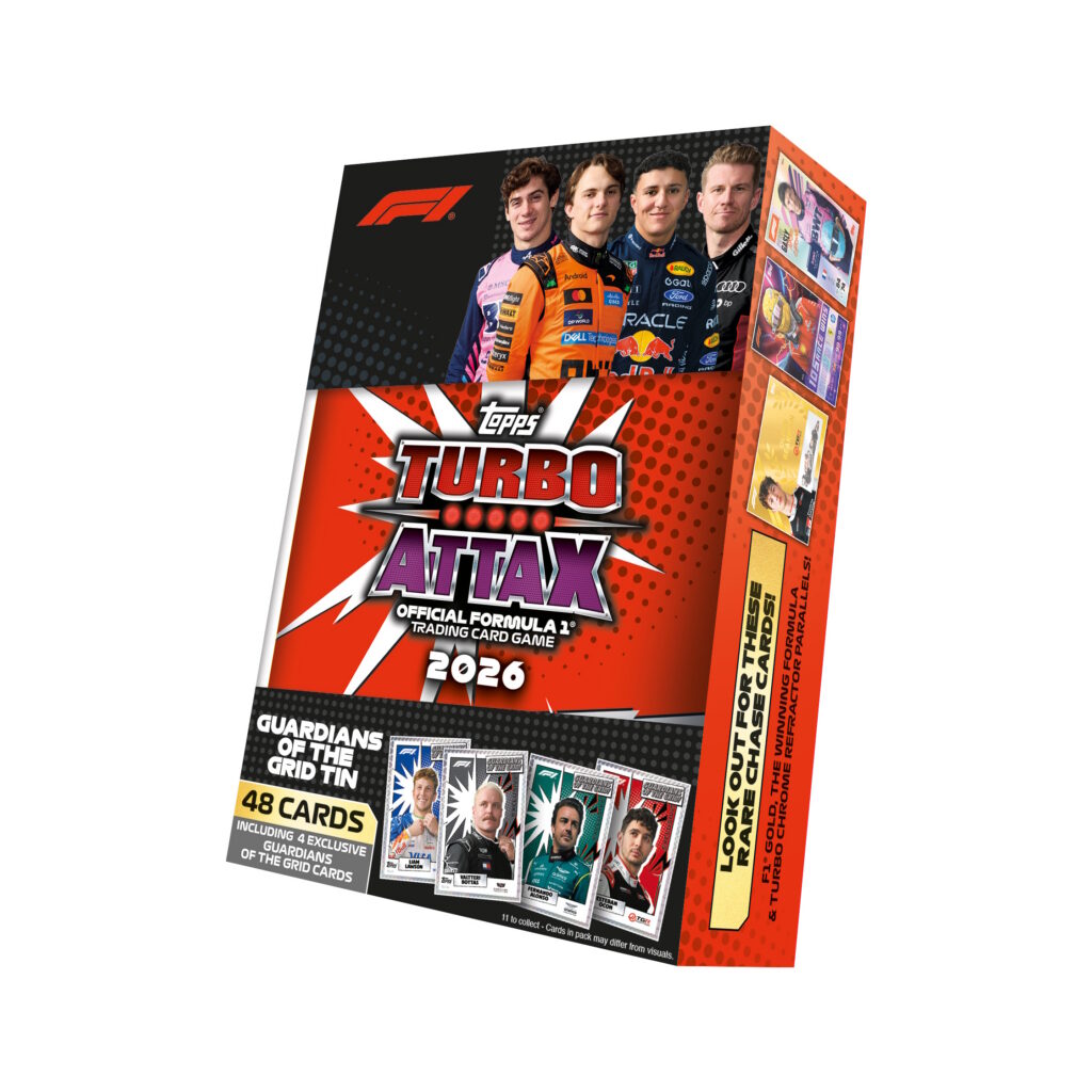 Topps Turbo Attax F1 Trading Cards 2026 Mega Tin (Red)