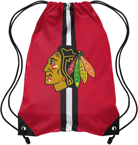 NHL Drawstring Bag Stripe Blackhawks