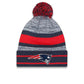 NFL Knit Hat Pom Cuff Patriots