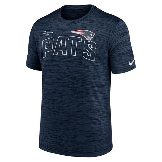 NFL Dri-Fit T-Shirt Performance Velocity Arch Navy Patriots