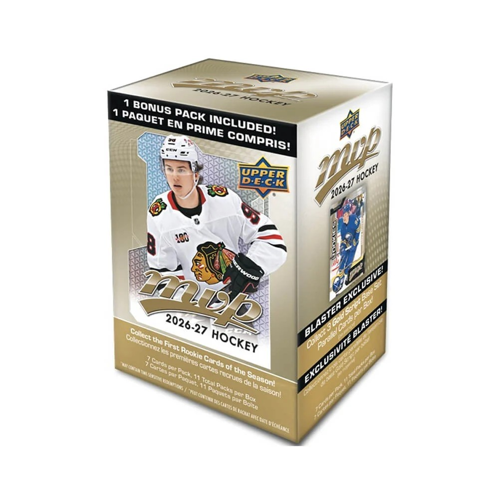NHL Hockey Trading Cards Upper Deck Retail MVP 2026-27 Blaster Box