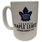 NHL Coffee Mug 15oz Logos To History Maple Leafs