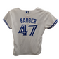 MLB Ladies Player Replica Jersey Home World Series Patch Addison Barger Blue Jays