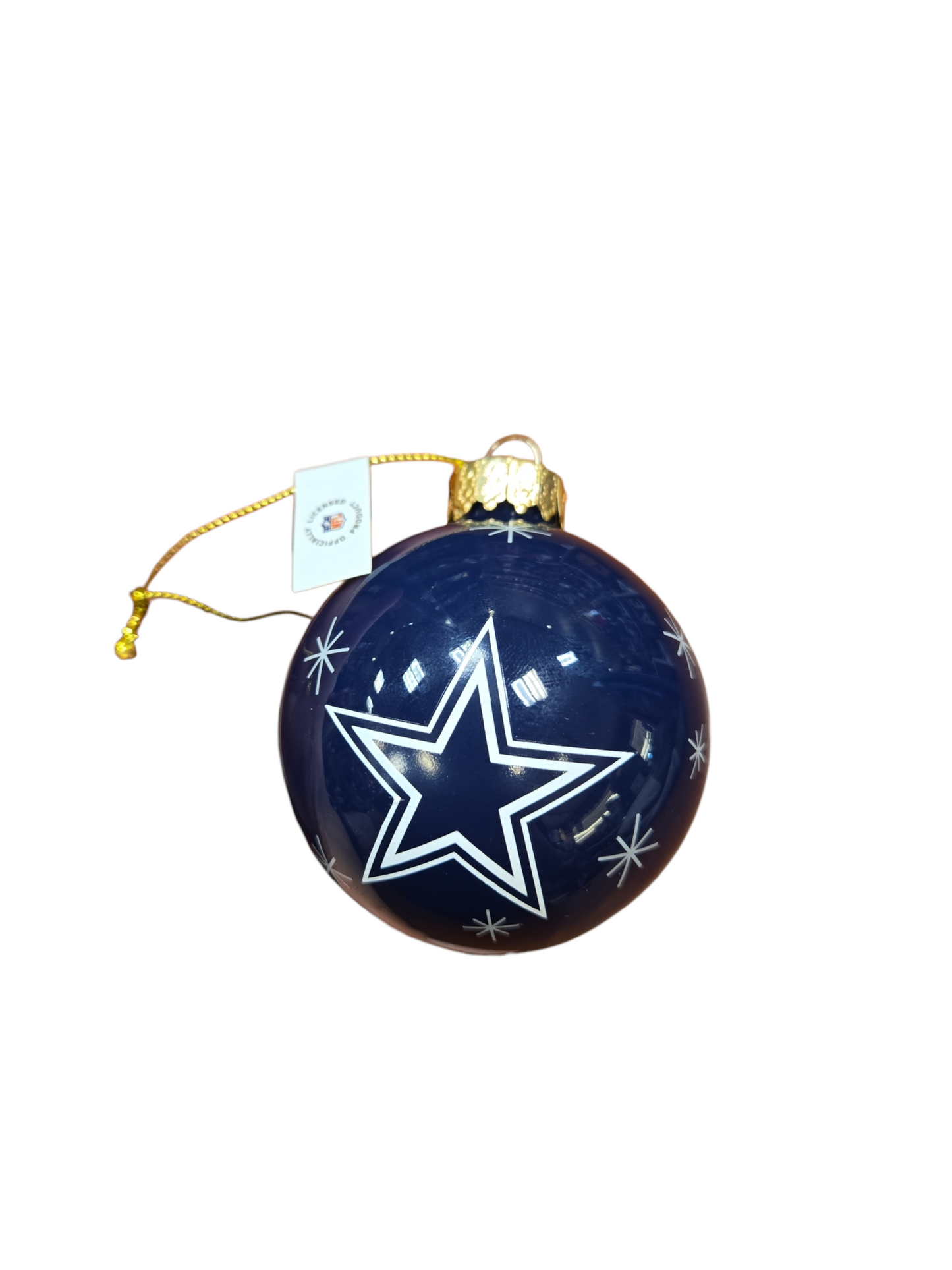 NFL Ornament Glass Ball Cowboys