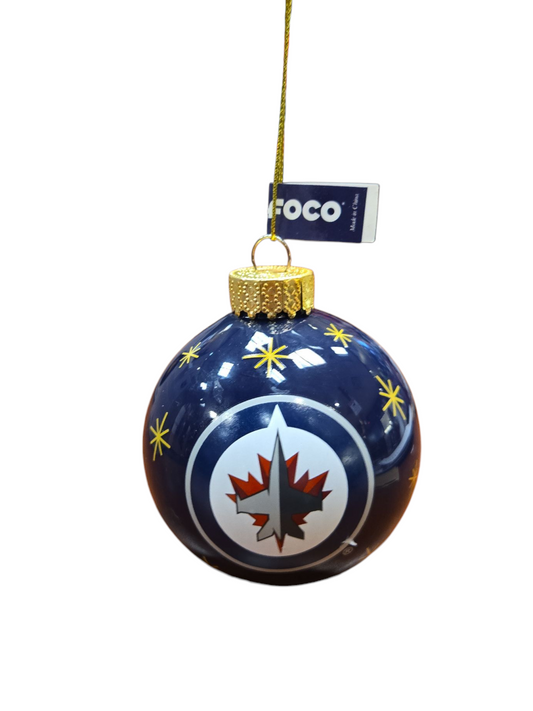 NHL Ornament Glass Ball Jets