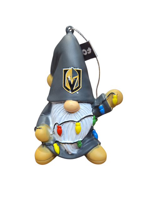 NHL Ornament Gnome With Lights Knights