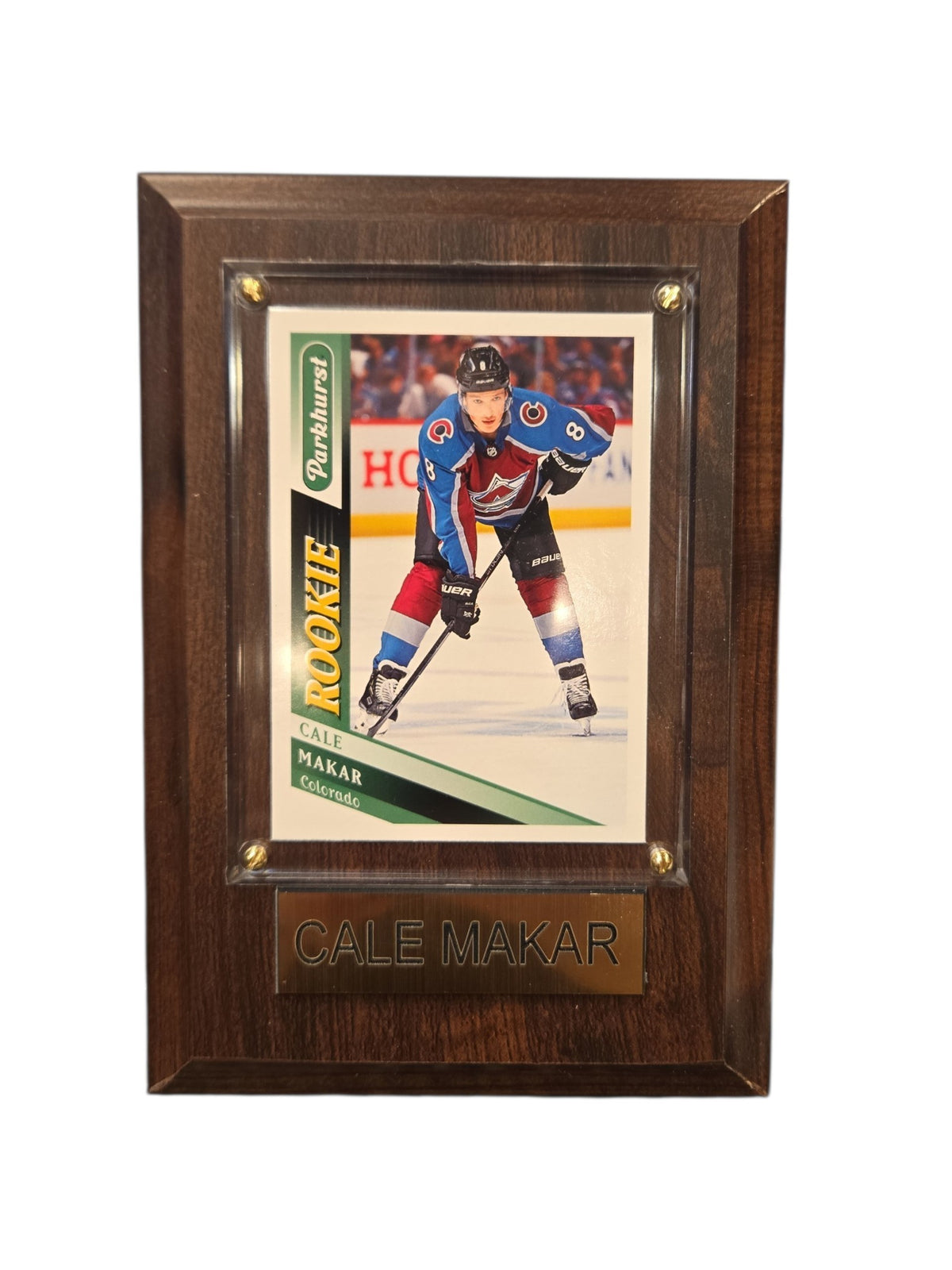 NHL Collectible Plaque with Card 4x6 Upper Deck Cale Makar Avalanche
