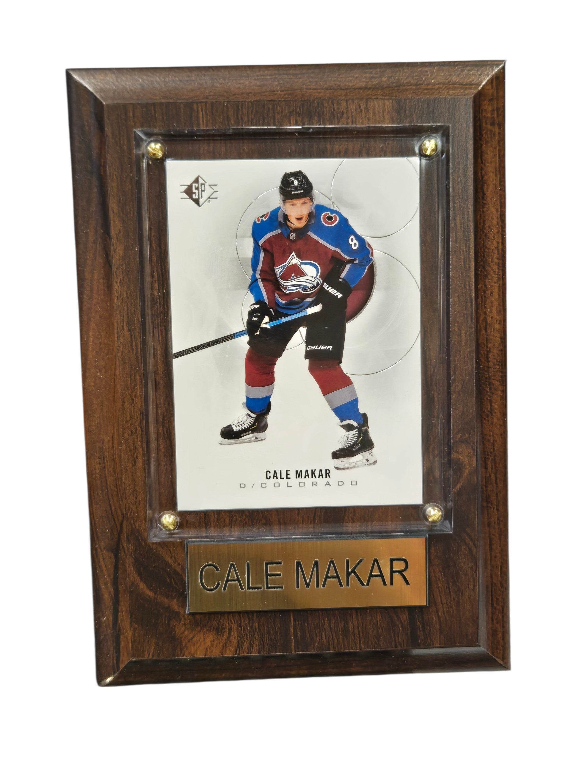 NHL Collectible Plaque with Card 4x6 SP Cale Makar Avalanche