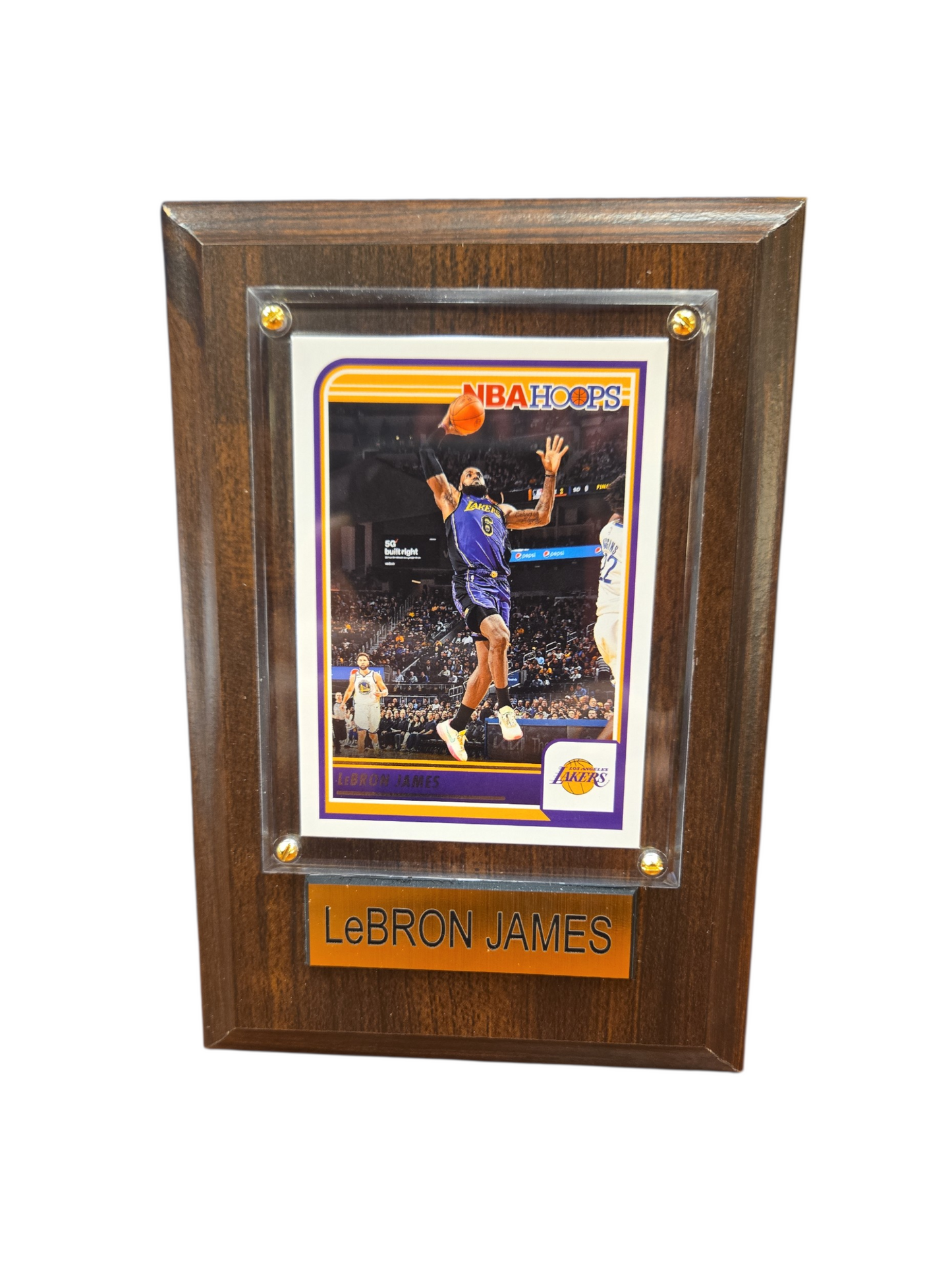NBA Collectible Plaque with Card 4x6 LeBron James Lakers