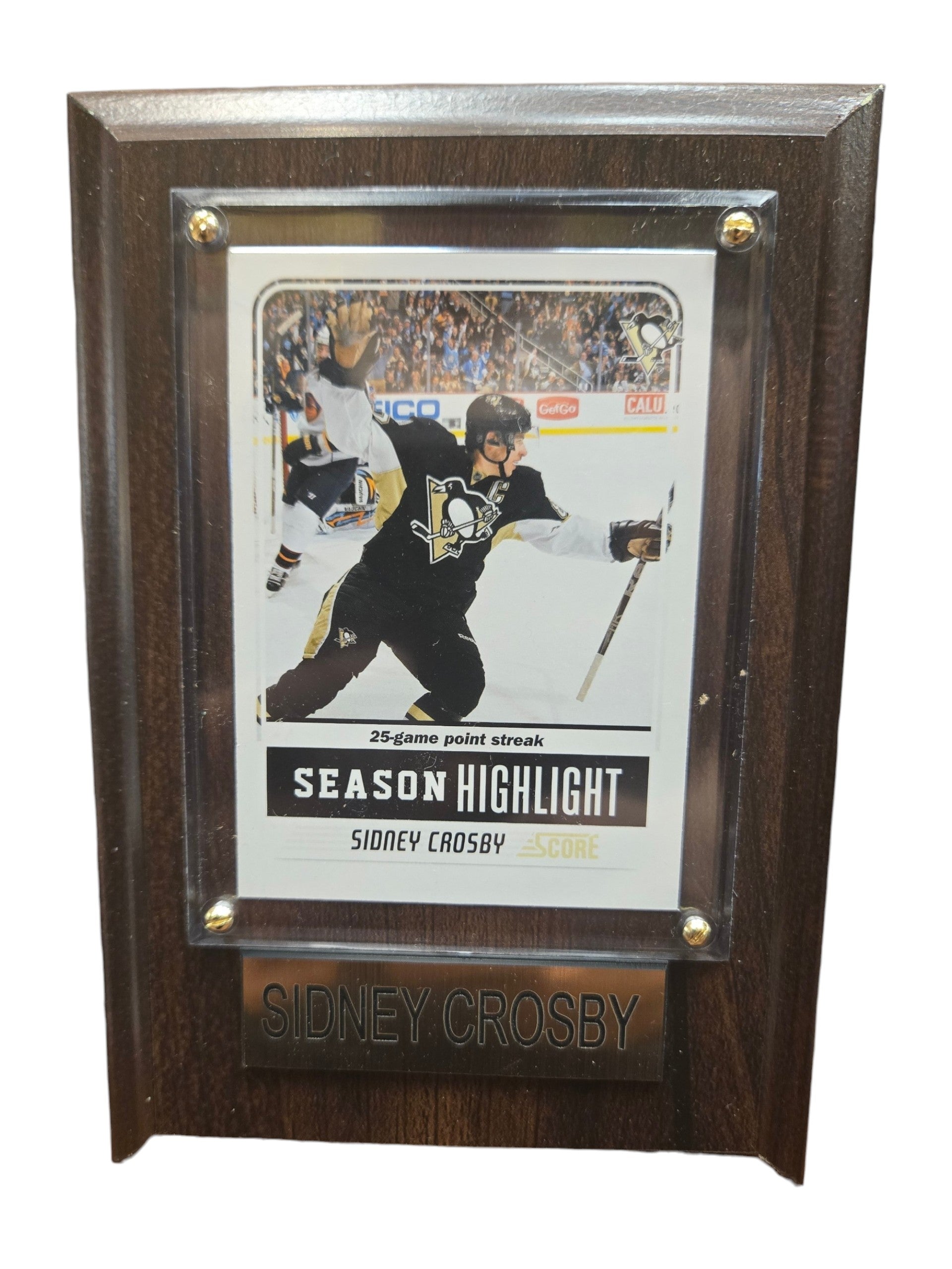 NHL Collectible Plaque with Card 4x6 Highlight Sidney Crosby Penguins