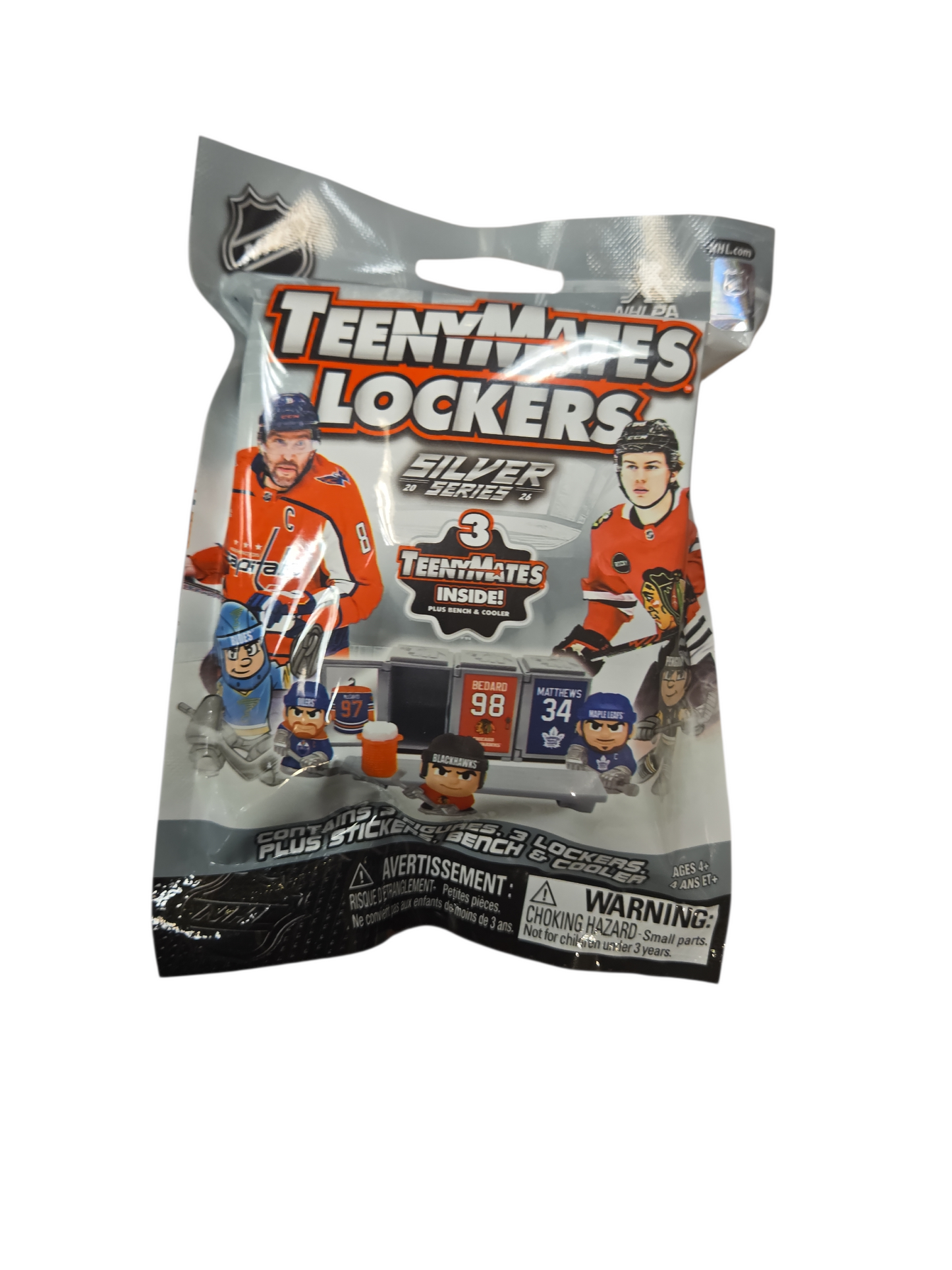NHL Collectible Figures TeenyMates Lockers 2026 Silver Edition