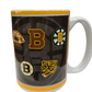 NHL Coffee Mug 15oz Logos To History Bruins