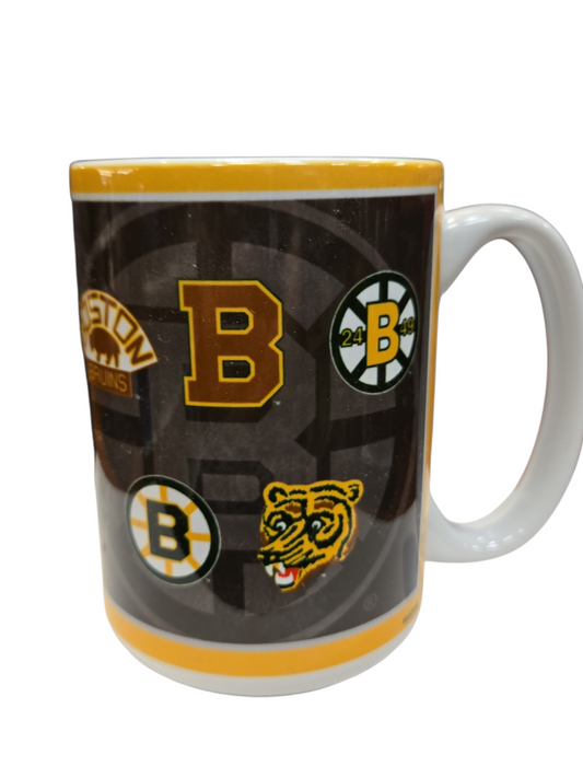 NHL Coffee Mug 15oz Logos To History Bruins