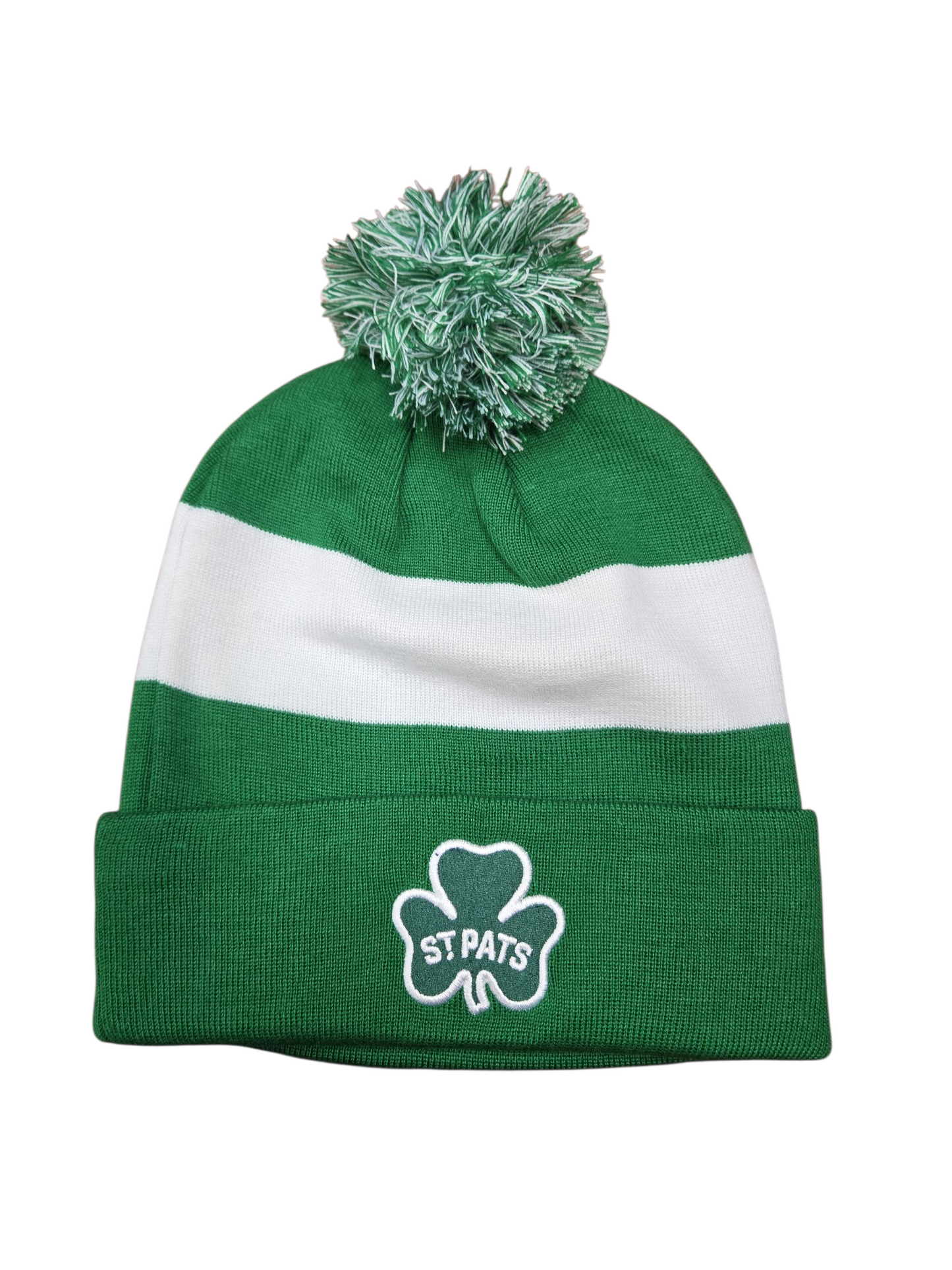 NHL Knit Hat Authentic Pro Rink Cuffed with Pom Alternate Vintage St Pats Maple Leafs