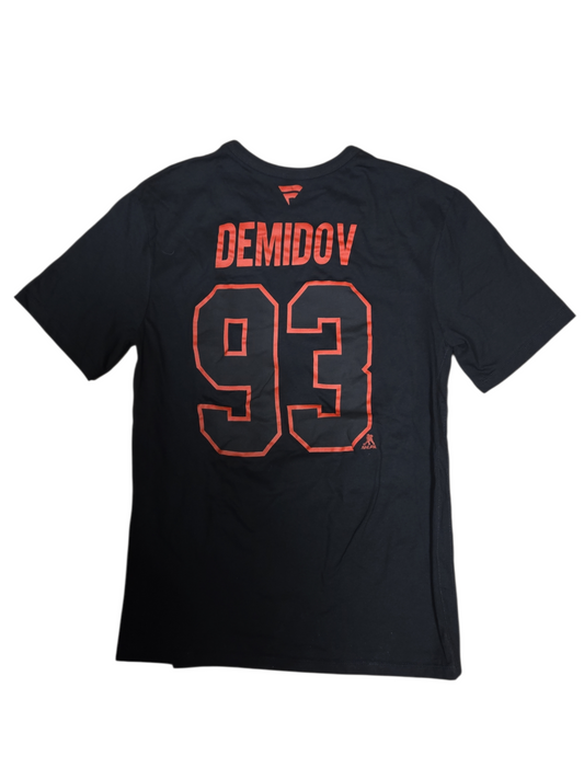 NHL Player T-Shirt Authentic Stack Ivan Demidov Canadiens (Black)
