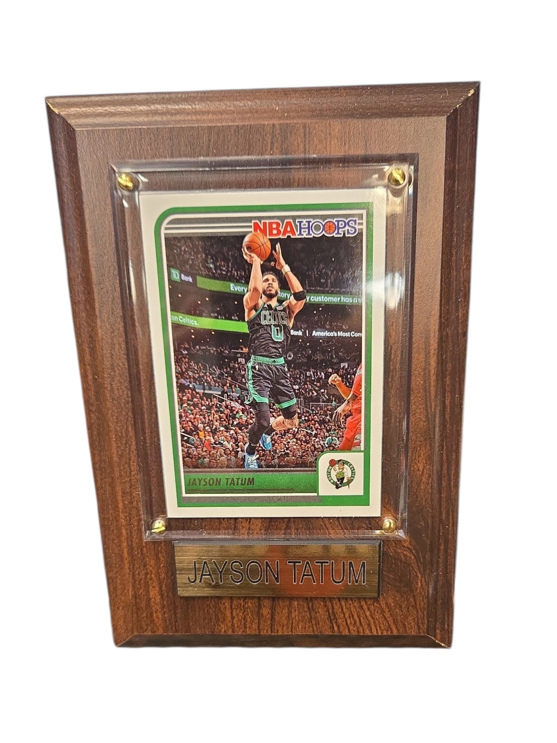 NBA Collectible Plaque with Card 4x6 Home Jayson Taytum Celtics