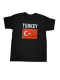 Country Youth T-Shirt Distressed Flag Turkey