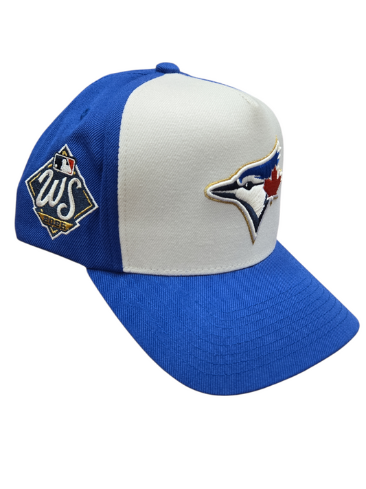 MLB Hat World Series White & Royal Blue Jays