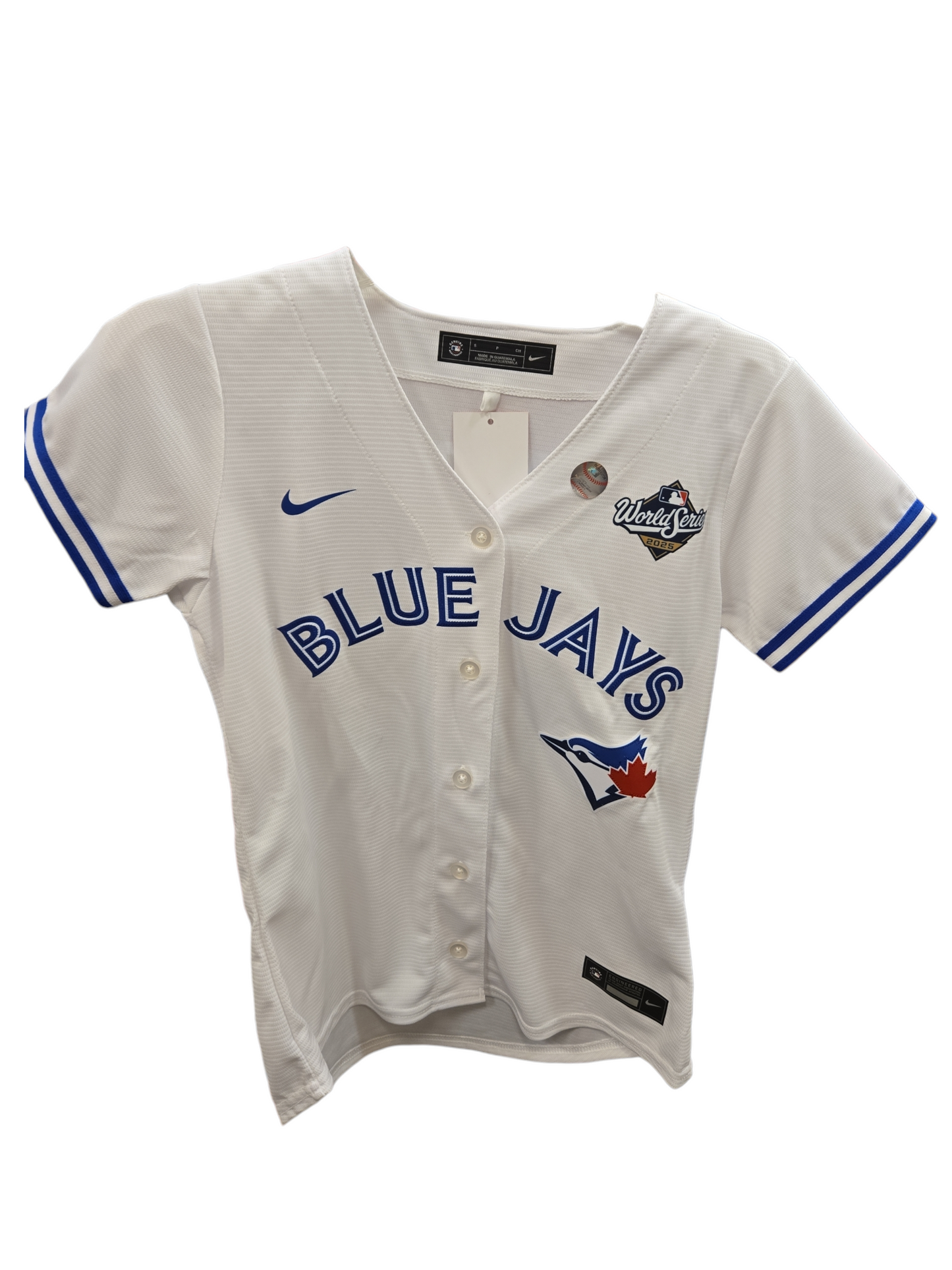 MLB Ladies Player Replica Jersey Home World Series Patch Addison Barger Blue Jays