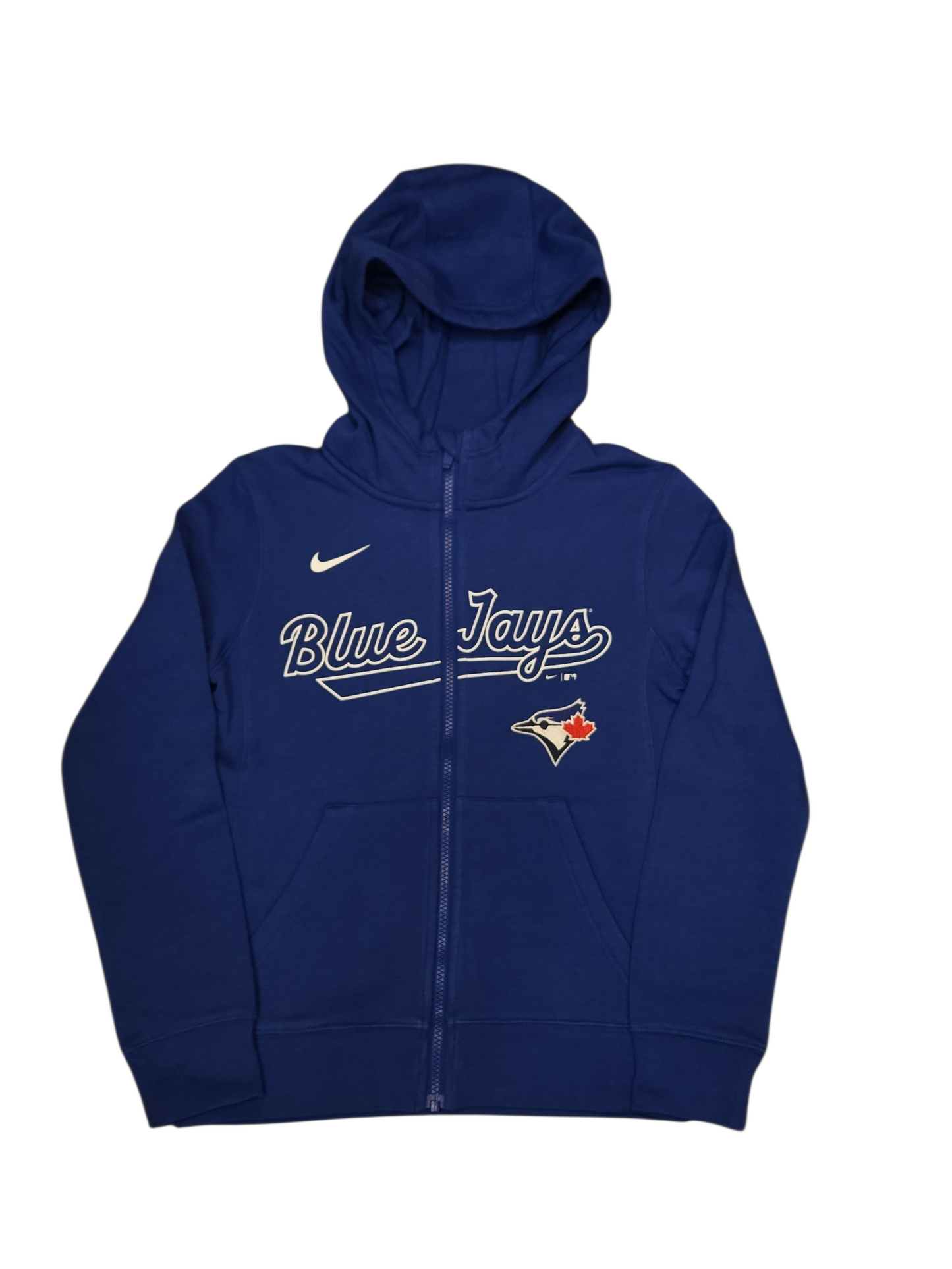 MLB Youth Full Zip Hoodie Script Blue Jays