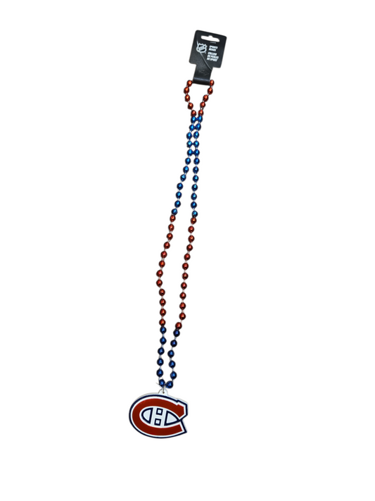 NHL Team Beaded Chain Necklace Canadiens