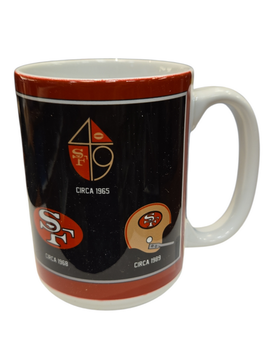 NFL Coffee Mug 15oz Logos To History 49ers