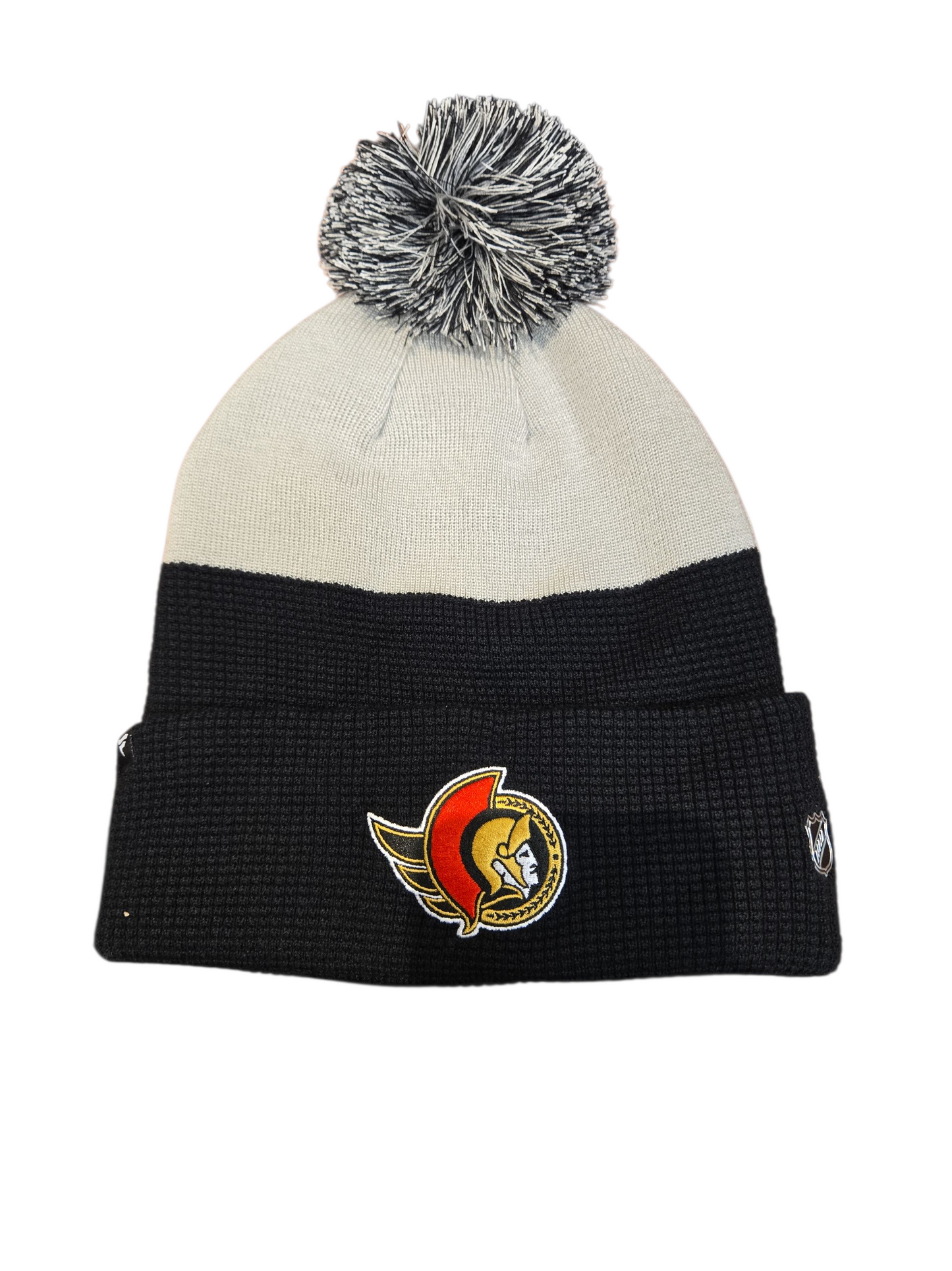 NHL Knit Hat Authentic Pro Rink Cuffed with Pom Home Ice Senators