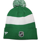 NHL Knit Hat Authentic Pro Rink Cuffed with Pom Alternate Vintage St Pats Maple Leafs